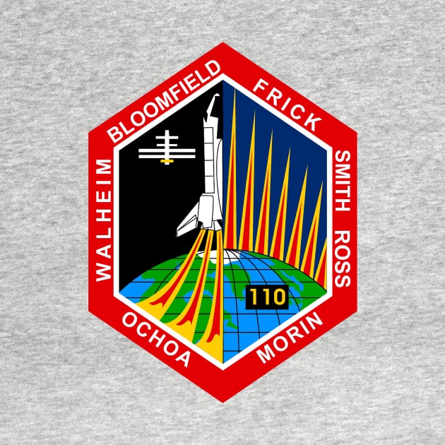 STS-110 Mission Patch by Spacestuffplus